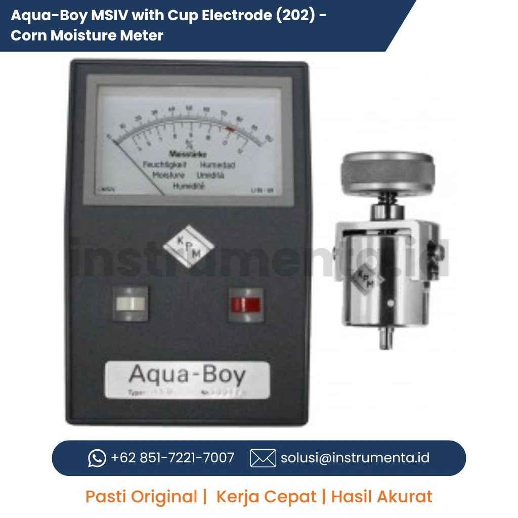 Distributor Aqua-Boy MSIV Corn Moisture Meter with Cup Electrode 202 Alat Ukur Kadar Air Jagung Portable Industrial